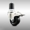 Service Caster 3 Inch 316SS Soft Rubber Swivel 1-3/4 Inch Expanding Stem Caster Lock Brake SCC SCC-SS316TTLEX20S314-SRS-134 - alternate 1